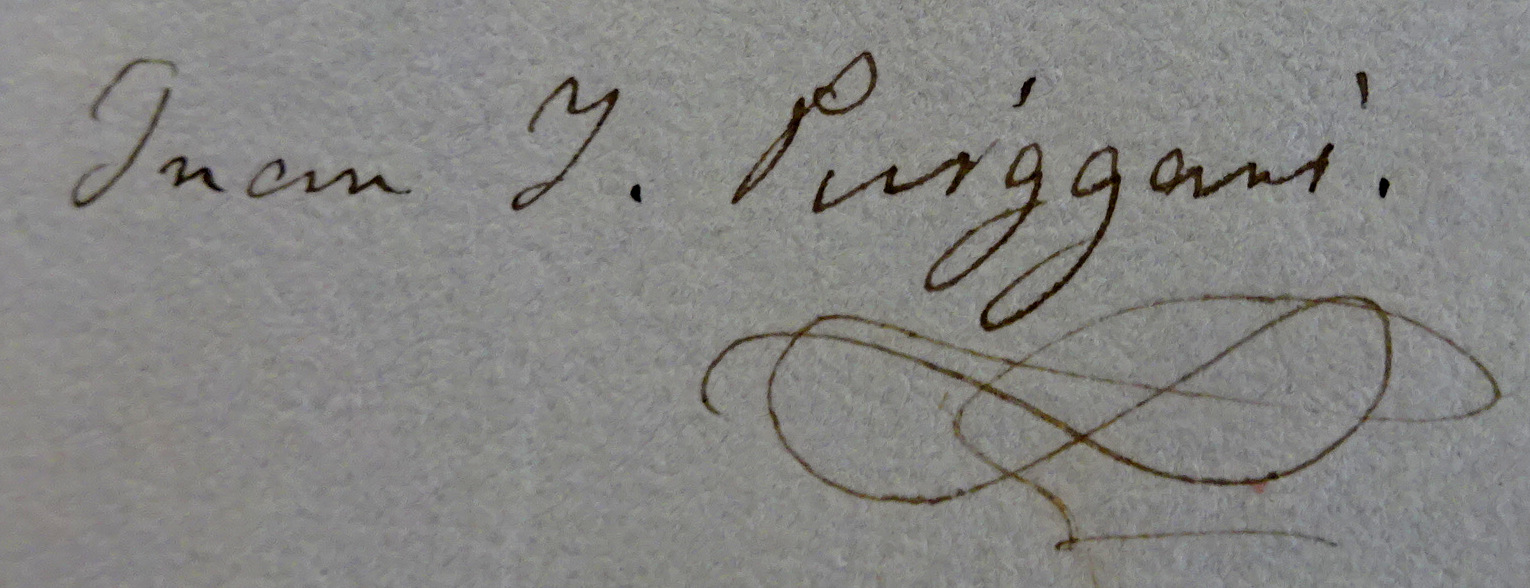 FIGURA 1. Signatura de Joan Ignasi Puiggarí.